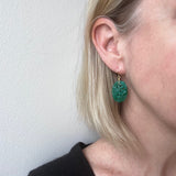 Green Garden Earrings