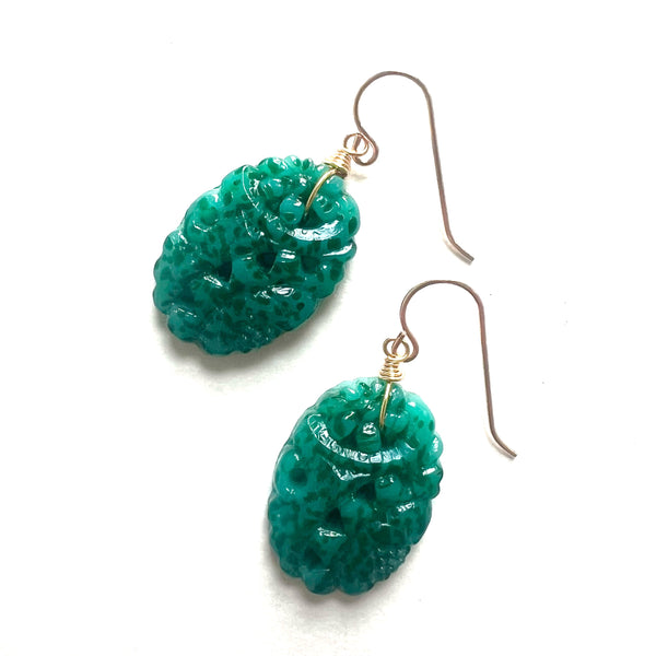 Green Garden Earrings